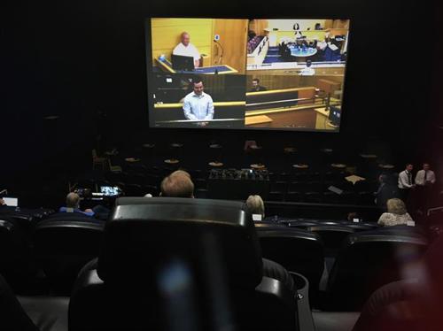 Remote Jury Centre cinema screen