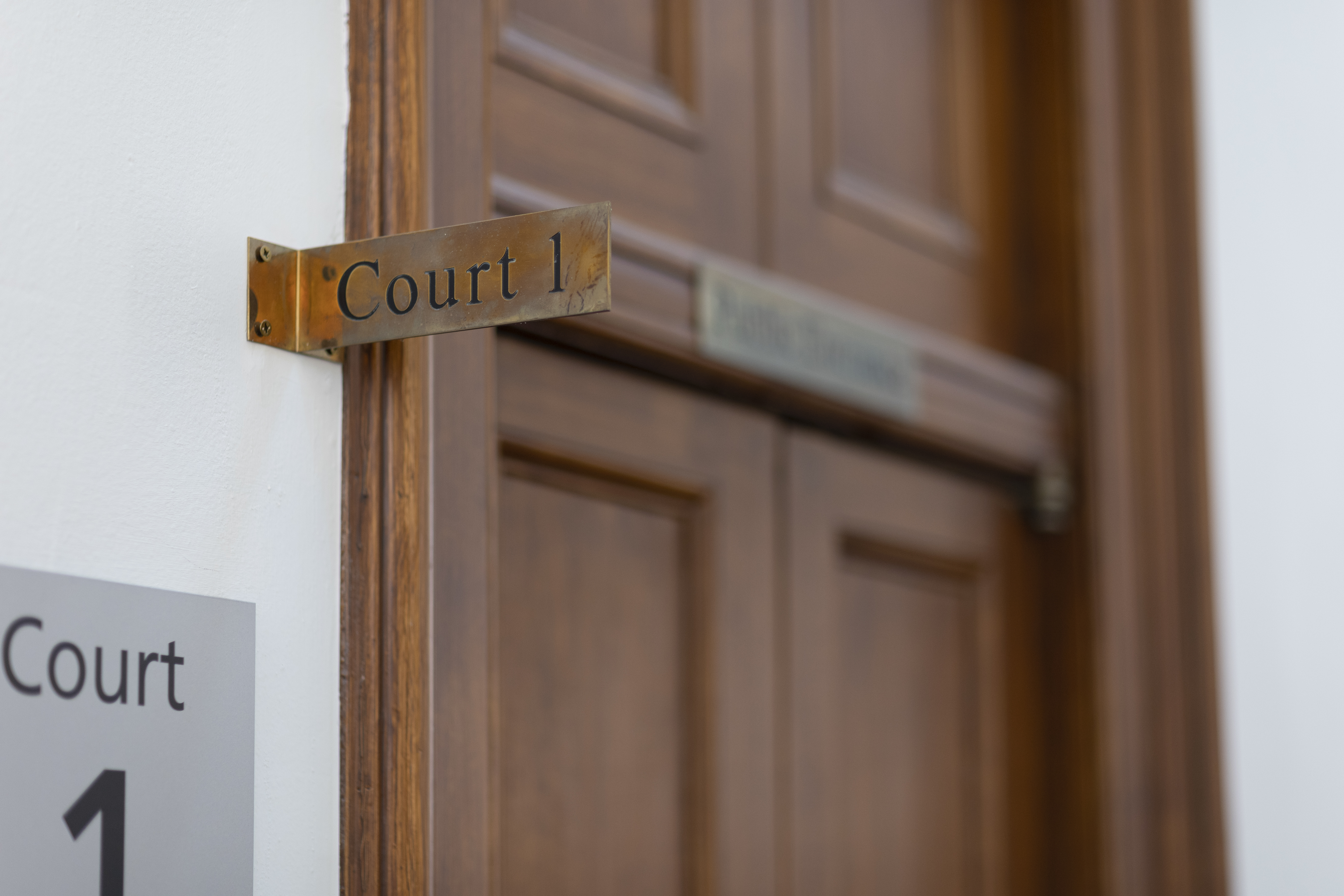 court 1 signage